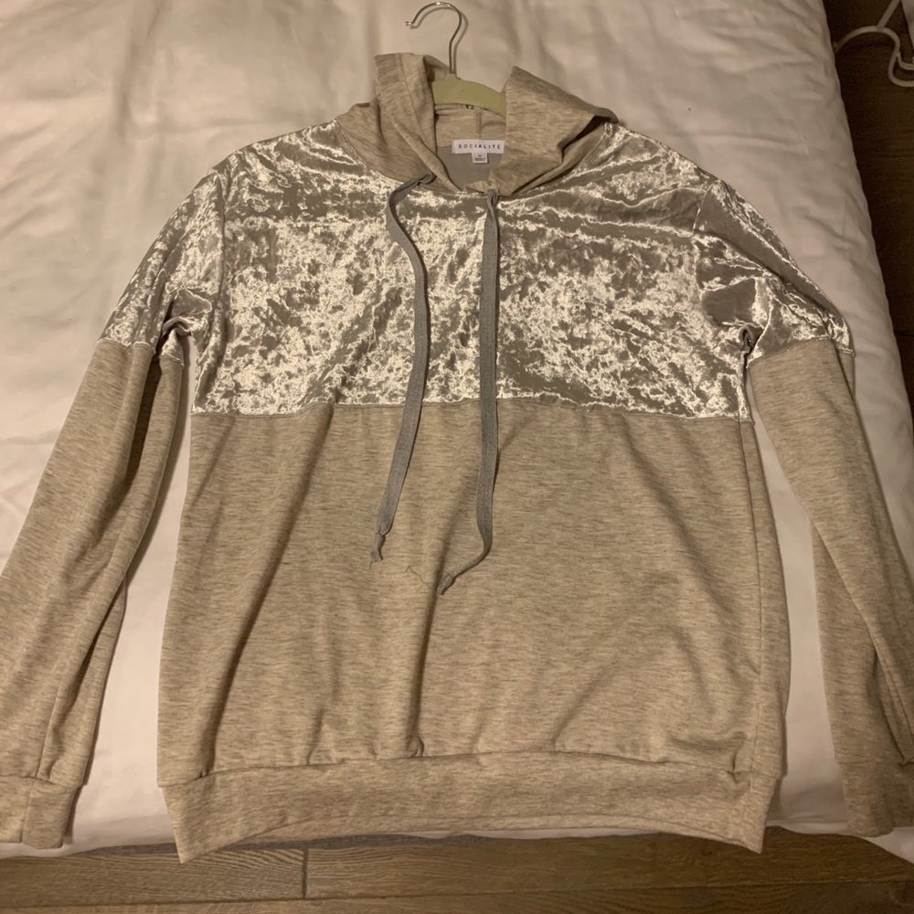 Velvet hoodie